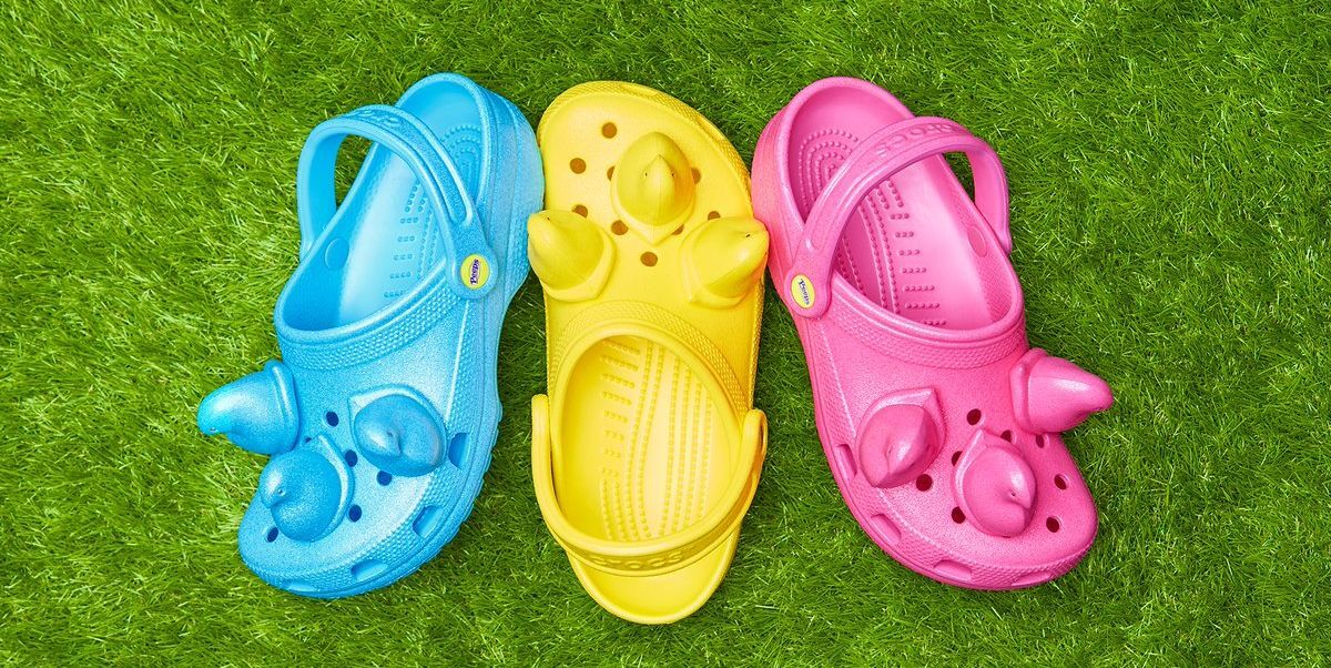 Differently Colored Crocs Slip On Shoes